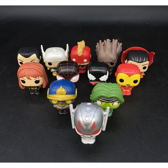 Funko Other - Funko Pop! Assorted Marvel/DC Mini Figures - Silver,‎ Red, Green, Black, Yellow